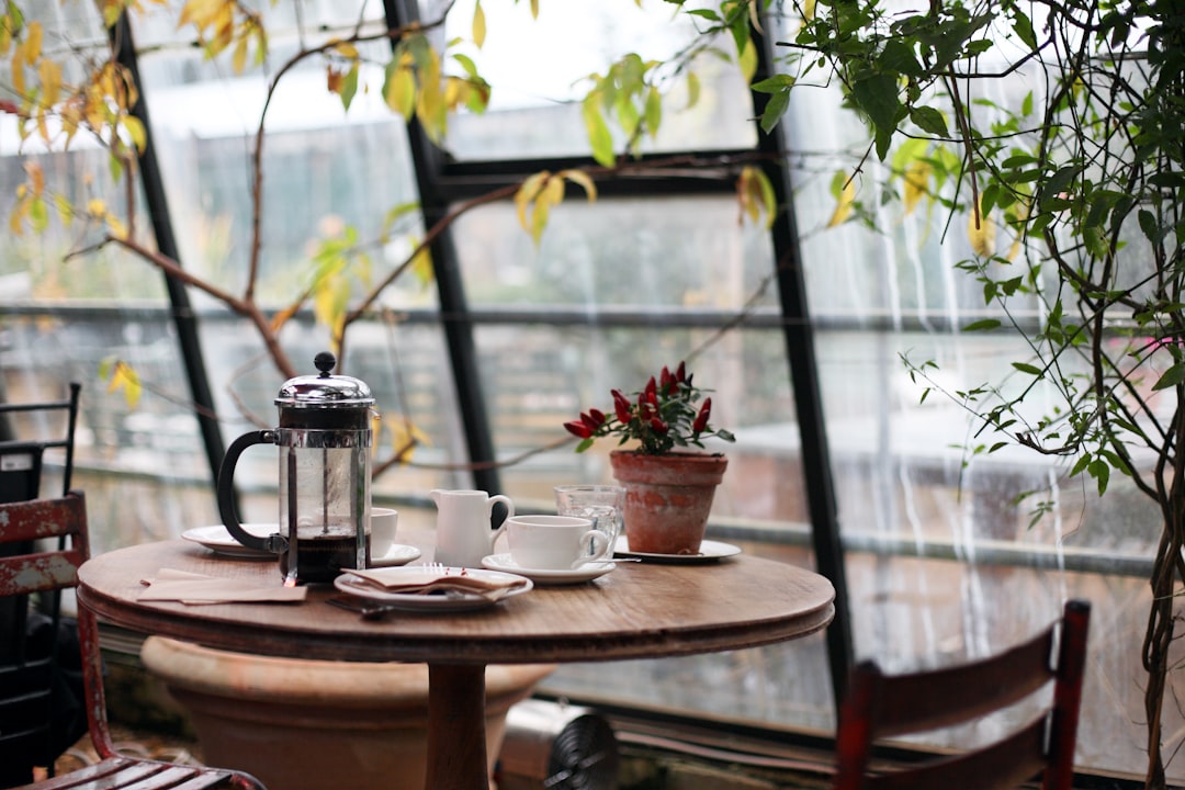round-brown-wooden-table-with-french-press-on-top-with-white-ceramic-teacup-beside-3b2tadgawnu